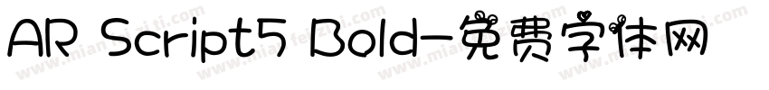 AR Script5 Bold字体转换